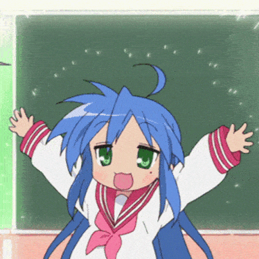 konata going yay