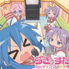 konata singing into a microphone