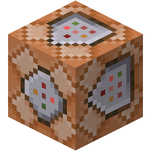 an animated minecraft command block