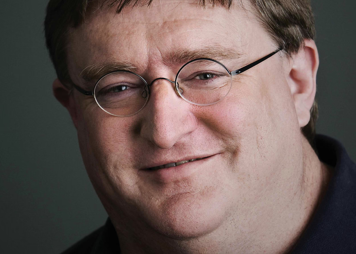 gabe newell, an employee and founder for valve